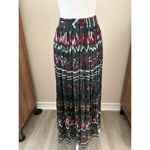 Vintage Just‎ Classics Boho Gauze Maxi Skirt M India Festival Crinkle Cotton
